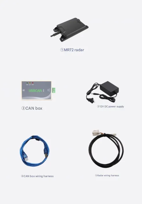 MR72 77GHz 80m UAV Collision Avoidance Radar Module – Multi-Target